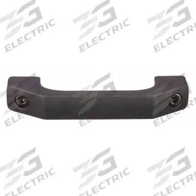 MONROE PMP Pull Handle: Unthreaded Holes, Plastic, Black - Load-Rated Bridge Handles