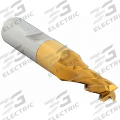 CLEVELAND Square End Mill: High Speed Steel, TiN Coated, 4 Flute, 3/8" Mill Dia, 3/4" LOC (MPN C33613)