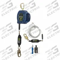 FALLTECH Self-Retracting Lifeline: Steel Carabiner Anchor, Harness Steel Swivel Snap Hook, FT-R+™ (MPN 721730LEKIT). Key specifications — Brand: FALLTECH; ANSI SRL Class (2021): Class 2; ANSI SRL Type: SRL-LE; RFID Equipped: No; Lifeline Material: Steel; Series: FT-R+(TM); Sealed: No; Anchorage End Connection Type: Carabiner.