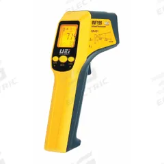 UEI TEST INSTRUMENTS Infrared Thermometer: INF195C-N, Avg/Difference/Max Temp/Min Temp, Wireless. Key specifications — Features: Selectable Emissivity; Testing Functions: Minimum Temperature; Temperature Alerts: Low Temperature; Standards: Class II Laser; Resolution °F: 1.0°F; Manufacturer Part Number: INF195C-N; Mounting Style - NEW: Handheld Only; Intrinsic Safety - NEW: Not Specified Intrinsically Safe.