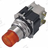 EATON Illuminated Push Button: Illuminated, Extended Profile, Metallic, 30 mm, 1NO (MPN 10250T75A). Key specifications — Brand: EATON; Action: Momentary; Series: 10250T; Push Button Material Type: Metallic.