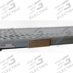 METRO Label Holder: Metro Super Erecta Pro, 4 in Overall Wd, 1 1/4 in Overall Ht, Tan (MPN MQ04LH). Key specifications — Brand: METRO; Color: Tan; Compatible Brand and Series: Metro Super Erecta Pro.