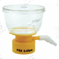 Bottle Top Filter: 0.45 um Max Particle Size, 50 mm Dia, PES, Includes Stopper, Sterile (MPN 11L834). Key specifications — Includes Stopper: Yes; Material: PES (Membrane); Product Type: Bottle Top Filter; Brand: LAB SAFETY SUPPLY.