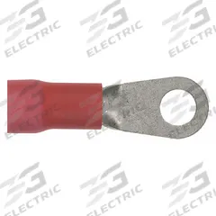 PANDUIT Ring Terminal: Red, Vinyl Insulation, 1/4 in Stud Size, 8 AWG to 8 AWG Wire Sizes, 600 V (MPN PV8-14R-QY). Key specifications — attr1308027: PANDUIT.