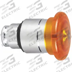 SCHNEIDER Mushroom Head Push Button: 22 mm Mounting Size, Metallic, Maintained (MPN ZB4BW653). Key specifications — Brand: SCHNEIDER; Action: Maintained; Series: XB4; Push Button Material Type: Metallic.