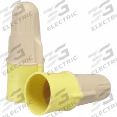 3M Twist-On Wire Connectors: Tan/Yellow, Wire Sizes 22 AWG – 12 AWG, 600 V, 500, PK (MPN T/Y+Jug). Key specifications — Brand: 3M; Maximum Wire Combination: (3) 12 AWG; Manufacturer Part Number: T/Y+Jug; Minimum Wire Combination: (2) 22 AWG.