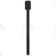 TY-RAP Hook-and-Loop Cable Tie: 9 in Lg, 2.00 in, 0.75 in Wd, Nylon/Polyethylene, Black, 10 PK (MPN FO200-50-0). Key specifications — Max. Bundle Dia.: 2.00 in; Material: Polyethylene; Color: Black; Brand: TY-RAP.
