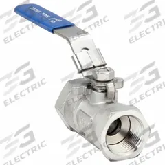 USA INDUSTRIALS Manual Two-Way Ball Valve: 1 in, 304 Stainless Steel, Straight Valve Body, One-Piece (MPN ZUSA-VLV-49). Key specifications — Brand: USA INDUSTRIALS; Handle: Locking Lever.