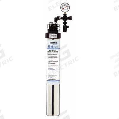 SCOTSMAN Water Filtration System: 0.5 micron, 1.7 gpm, 30 1/2 in Overall Ht - Ice Machine & Refrigerator Water Filter Systems