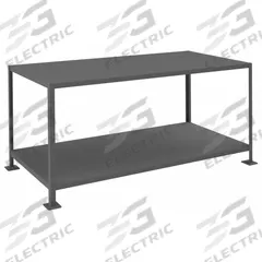 DURHAM MFG Work Table: Fixed Ht, Steel, 72 in x 36 in, 3,000 lb Overall Load Capacity, Steel (MPN MT367236-3K295). Key specifications — Brand: DURHAM MFG; Unit Type: Not Expandable or Modular.