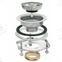 APPROVED VENDOR Strainer: Stainless Steel, Chrome, 4 1/2 in Overall Dia, Socket Weld, 4 in Pipe Dia (MPN 30013). Key specifications — Product Type: Sink Drain; Brand: APPROVED VENDOR; Finish: Chrome; Material: Stainless Steel; Includes: Mounting Brackets.