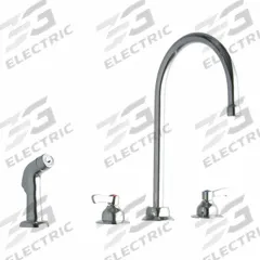 ELKAY Handle-Operated Faucet: Elkay®, Brass, Centerset, Deck, 4 Mounting Holes, 1.5 gpm Flow Rate (MPN LK801GN08L2). Key specifications — Series: Elkay®; Brand: ELKAY.