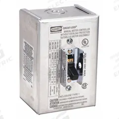 HUBBELL KELLEMS Manual Motor Switch: 3 Poles, 30 A, 1 NEMA Rating (MPN HBL1379D). Key specifications — Brand: HUBBELL KELLEMS; Maximum Voltage Rating: 600V AC; Mounting Style: Surface; Pilot Light: Not Included.