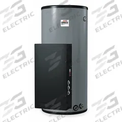 RHEEM-RUUD Electric Water Heater: 480V AC, 50 gal, 18,000 W, Single/Three Phase, 43.6 in Ht (MPN ES50-18-G). Key specifications — Phase: Three; Brand: RHEEM-RUUD.