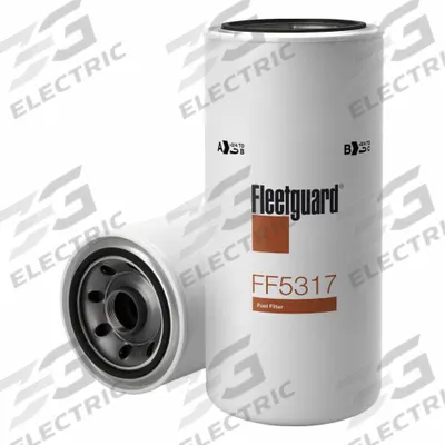 FLEETGUARD Automotive Fuel Filter: 17 in Overall Lg, 5 5/16 in Outside Dia, Diesel Fuel - Spin-On Fuel Filters