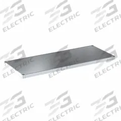 NEW AGE INDUSTRIAL Shelf: 60 in x 24 in, Solid Shelf, 800 lb Shelf Capacity, 16 ga, Unfinished (MPN 2460SB). Key specifications — Color: Silver; Brand: NEW AGE INDUSTRIAL.