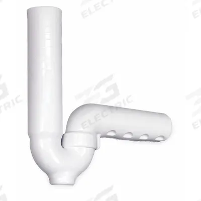 TRUEBRO P-Trap Pipe Cover: Vinyl, White, 1 1/2 in_1 1/4 in Nominal Pipe Size - Trap & Pipe Coverings