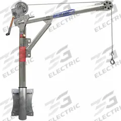 OZ LIFTING PRODUCTS Davit Crane Kit: Steel, Manual, 1,000 lb Max. Load Capacity, 0 in to 55 ft, Wall (MPN OZ1000DAV-SP12). Key specifications — Material: Steel; Brand: OZ LIFTING PRODUCTS; Included Base Type: Wall; Body Material: Steel.