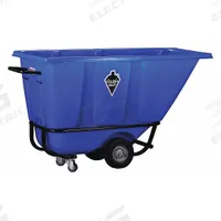 TOUGH GUY Tilt Truck: 13.5 cu ft, 850 lb, 65 in L x 29 1/2 in W x 36 in H, Blue, Flat (MPN 21VK41). Key specifications — Color: Blue; Brand: TOUGH GUY; Caster/Wheel Configuration: (2) Swivel.