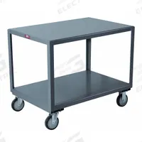 APPROVED VENDOR Work Table: Fixed Ht, Steel, 48 in x 25 in, 1,400 lb Overall Load Capacity (MPN LB248P500GP). Key specifications — Sub-brand: Jamco; Unit Type: Not Expandable or Modular; For Environment: Work Areas; Assembly: Fully Assembled; Wheel Material: Phenolic; Frame Material Finish: Powder Coated; Mobility: Casters; Height Adjustability: Fixed Height.