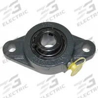 SEALMASTER 2 Bolt Flange Bearing: Radial Ball, 2 in Bore, Cast Iron, Set Screws, 8 13/16 in Lg (MPN SFT-32). Key specifications — Bore Type: Cylindrical; Brand: SEALMASTER; Lubricant Material: NLGI #2 Equivalent; Mounting Bolt Size: 9/16 in; System of Measurement: Inch.