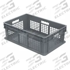 AKRO-MILS Straight Wall Tote: 13.3 gal, 23 3/4 in x 15 3/4 in x 8 1/4 in, Stacking Capable, Gray (MPN 37678GREY). Key specifications — Material: Plastic; Stackable: Stacking Capable; Brand: AKRO-MILS.