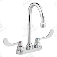 AMERICAN STANDARD Gooseneck Kitchen/Bathroom Faucet: Monterrey, Cast Brass, Chrome Finish, Centerset (MPN 7500175.002). Key specifications — Includes: Field-Convertible Swivel/Rigid Spout; Brand: AMERICAN STANDARD; Series: Monterrey.