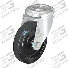 APPROVED VENDOR Bolt-Hole Caster: Swivel, No Brake, Rubber, 7 7/8 in Wheel Dia., 2 in Wheel Wd, Inch (MPN LER-POEV 200KA). Key specifications — attr1111490: APPROVED VENDOR; attr1176865: Swivel.