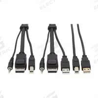 EATON TRIPP LITE Server Management Cable Kit: Display Port/DVI/Stereo Audio/USB 2.0, 6 ft Lg, Male (MPN P783-006-U). Key specifications — Brand: EATON TRIPP LITE; Connection Technology: DVI; Product Type: KVM Cable Kit; Supported Video Resolution - Maximum: 3840x2160 @ 60Hz; Compatible KVM Switch Type: Tripp Lite Series; End 1 Connection Type: 3.5 mm; DisplayPort; USB-A.