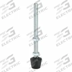 DE-STA-CO Flat Tip Spindle: Neoprene Tip, 3/8"-16, 5 3/4 in Lg, 5 3/4 in Thread Lg (MPN 235208). Key specifications — Brand: DE-STA-CO; Material: Neoprene; Thread Size: 3/8"-16; Includes: Jam Nuts; Spindle Construction: Neoprene Tip.