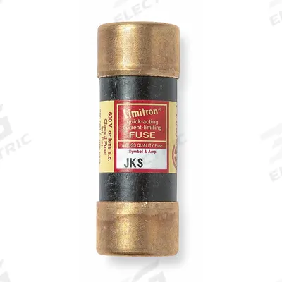 BUSSMANN Fuse: JKS Series, Class J, Cylindrical Body, Fast-Acting, 15 A, 600 V AC - Fast-Acting Cylindrical Fuses