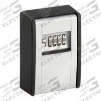 ABUS Lock Box: Mechanical Combo Lock, 20 Key Capacity, 4 3/4 in Outside Ht, 3 1/8 in Outside Wd (MPN 787). Key specifications — Brand: ABUS; Color: Black/Gray; Material: Metal; Lock Style: Mechanical Combination.