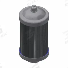 SOLBERG Discharge Silencer: 1 1/4 in FPT, 1 15/16 in Hex Size, Cast Aluminum, Polyester, 30 dBA NRR (MPN CAM-SW8109-125C). Key specifications — attr124412: SOLBERG; attr124418: Aluminum; attr124422: Polyester; attr124426: Cast Aluminum.