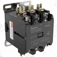 DAYTON Definite Purpose Magnetic Contactor: 3 Poles, 208-240V AC, 50 A, Non-Reversing (MPN 783XZ3). Key specifications — Brand: DAYTON; Coil Voltage: 208/240V AC; Contactor Style: HVACR Definite Purpose Contactor; Mounting Style: Through Panel; Terminal Connection Type: Box Lugs; Maximum Voltage Rating: 600V AC; Phase: Three; Main Pole Contact Form: 3NO.