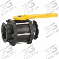 BANJO Manual Two-Way Ball Valve: 3 in, Polypropylene, Straight, Flange x Flange, Three-Piece, Lever (MPN MV300). Key specifications — Brand: BANJO; Handle: Lever.