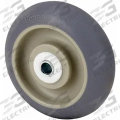 APPROVED VENDOR Caster Wheel: 4 in Wheel Dia., 1 1/4 in Wheel Wd, Rubber, 300 lb Load Rating, Gray (MPN P-RCP-040X013/038D). Key specifications — Wheel Core Material: Plastic; Wheel/Tread Color: Gray; Brand: APPROVED VENDOR.