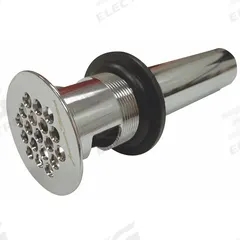 AMERICAN STANDARD Sink Drain: Brass, Chrome, 6 3/8 in Overall Ht, 2 1/4 in Overall Dia, Slip (MPN 2411015.002). Key specifications — Product Type: Sink Drain; Brand: AMERICAN STANDARD; Finish: Chrome; Material: Brass; Includes: Tailpiece.