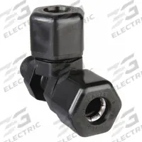 PARKER Compression Tee Fitting: 3/8 in OD x 3/8 in OD x 1/4 in Pipe Size, Polypropylene (MPN P6MR4). Key specifications — Standards: FDA Approved; Brand: PARKER.