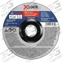 BOSCH X-Lock Abrasive: Type 27, 6" x 1/4" x 7/8", Aluminum Oxide, 30 Grit, X-LOCK (MPN GWX27LM600). Key specifications — Series: X-LOCK; Brand: BOSCH.