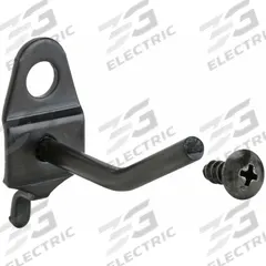 APPROVED VENDOR Single Rod Pegboard Hook: 1/4 in Peg Hole, For 1 in Pegboard Hole Spacing, 10 PK (MPN 5TPF9). Key specifications — Color: Black; Locking System: Screw-In; Mounting Type: Surface; Accessory Type: 30-Degree Single Hook; Brand: APPROVED VENDOR.