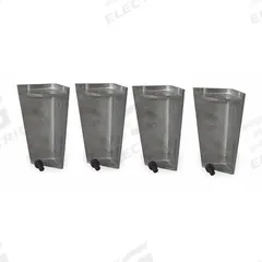 LOVEJOY Leg Kit: 3JWR7/3JWU2, 5.91 in Overall Ht, 2.52 in Overall Wd, 0.2 in Overall Thick, Aluminum (MPN 84527101302). Key specifications — attr98933: LOVEJOY; attr96911: 3JWR7; attr96921: Legs and Fasteners; attr96920: Aluminum.
