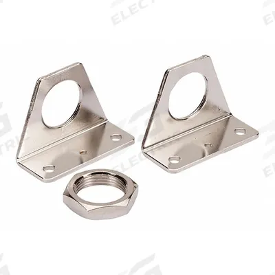 SMC Foot Bracket: Foot Mount Type, Fits 32 mm Bore Dia - Foot Mounting Brackets