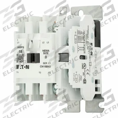 EATON Magnetic Contactor: Non-Reversing, 3 Poles, NEMA Size 0, 18 A - Non-Reversing NEMA Contactors