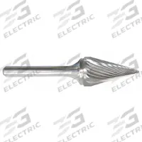 APPROVED VENDOR Carbide Bur: Pointed-End Cone, SM-42L2, Single Cut, 1/8" x 7/16" Head, 1/8" Shank (MPN 310-001192A). Key specifications — Trade Number: SM-42L2; Brand: APPROVED VENDOR.