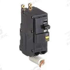 SQUARE D Miniature Circuit Breaker: 30 A, 120/240V AC, Single Phase, 10kA at 120/240V AC, 2 Poles (MPN QOB230GFI). Key specifications — Phase: Single; Amps: 30 A; AC Voltage Rating: 120/240V AC; Max. AIR Rating: 10kA at 120/240V AC; For Use With: QO Load Centers and NQ Panelboards; Brand: SQUARE D.