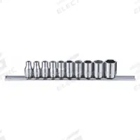 WESTWARD Socket Set: 1/4 in Drive, 10 Piece, 6-Point, SAE, 5/32 in to 1/2 in (MPN 53PN25). Key specifications — attr1224269: 1/4 in; attr1204685: Tether Ready; attr1204650: 5/32 in to 1/2 in; attr1204673: Socket Bits Not Included; attr1204688: WESTWARD; attr1206170: Standard Sockets.