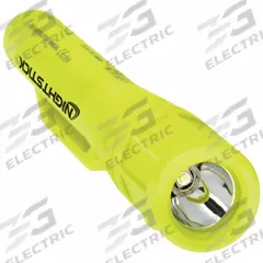 Safety-Rated Penlight: 30 lm, 18 hr Run Time at Max. Brightness, 40 m Max Beam, 1 Light Output (MPN XPP-5410G). Key specifications — Brand: NIGHTSTICK; Battery Requirements - Broad: Includes 2 AAA.
