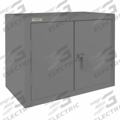DURHAM MFG Storage Cabinet: 36 1/4 in x 20 1/4 in x 30 in, Swing Handle & Padlockeable - Industrial Shelf Cabinets