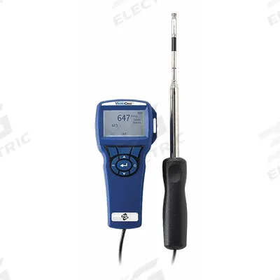 TSI ALNOR Anemometer: 1 fpm Air Velocity Resolution, Hot Wire, Air Velocity/Temp - Hot Wire Air Velocity Meters