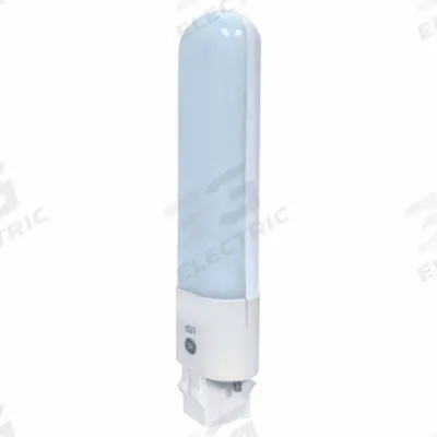 GE LAMPS Compact LED Bulb: Type A, 2-Pin (GX23), T10, LED, 3000K, 530 lm Light Output - LED Plug & Play (UL Type A) Plug-In Lamps